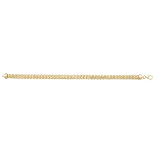 9ct Yellow Gold Ladies' 7.5 Inch Bracelet 3.6g